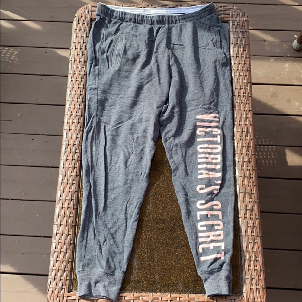 Gray sweatpants